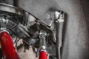 Chevrolet Camaro Control Arm - Rear - UMI Performance - Adjustable, Roto-Joints - Red - `16-`24